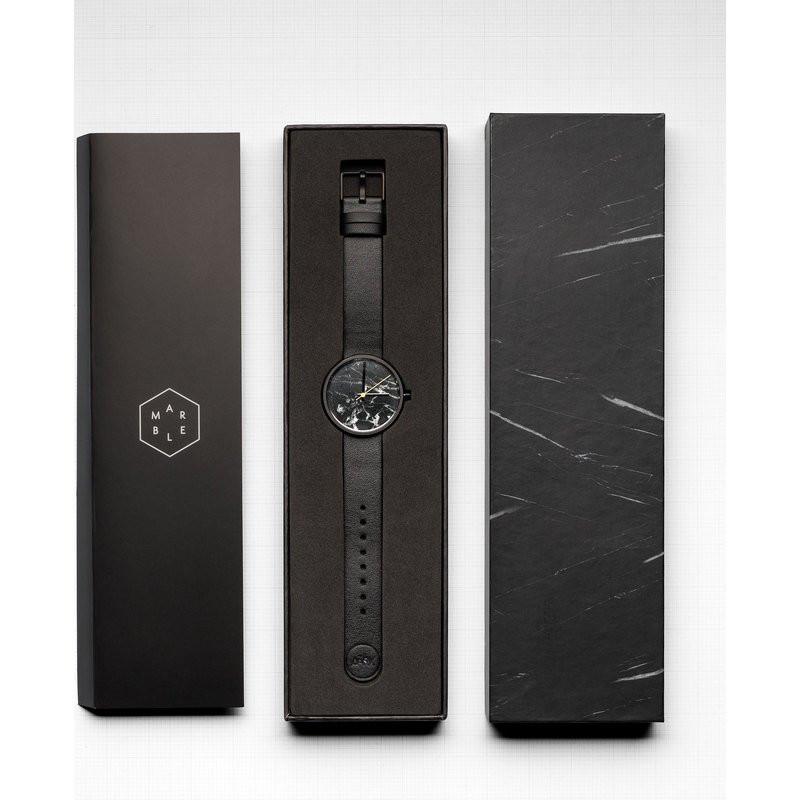 AARK Collective Marble Watch | Nero