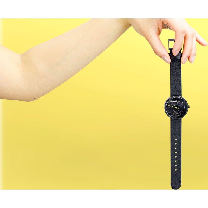AARK Collective Marble Watch | Nero