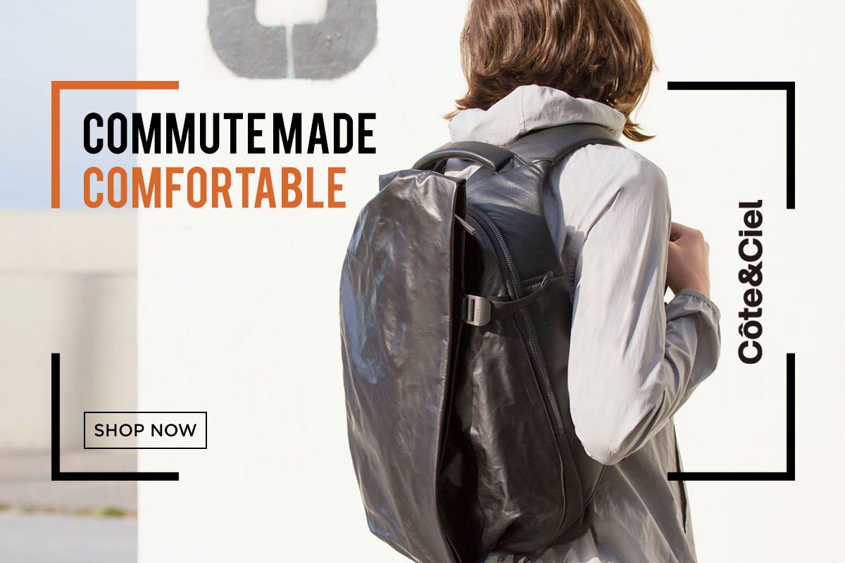 Premium bags for traveling, commuting, everyday use from Cote&Ciel at Sportique.